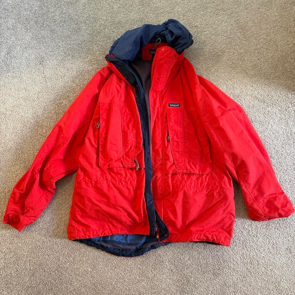 Patagonia Red Hooded Jacket